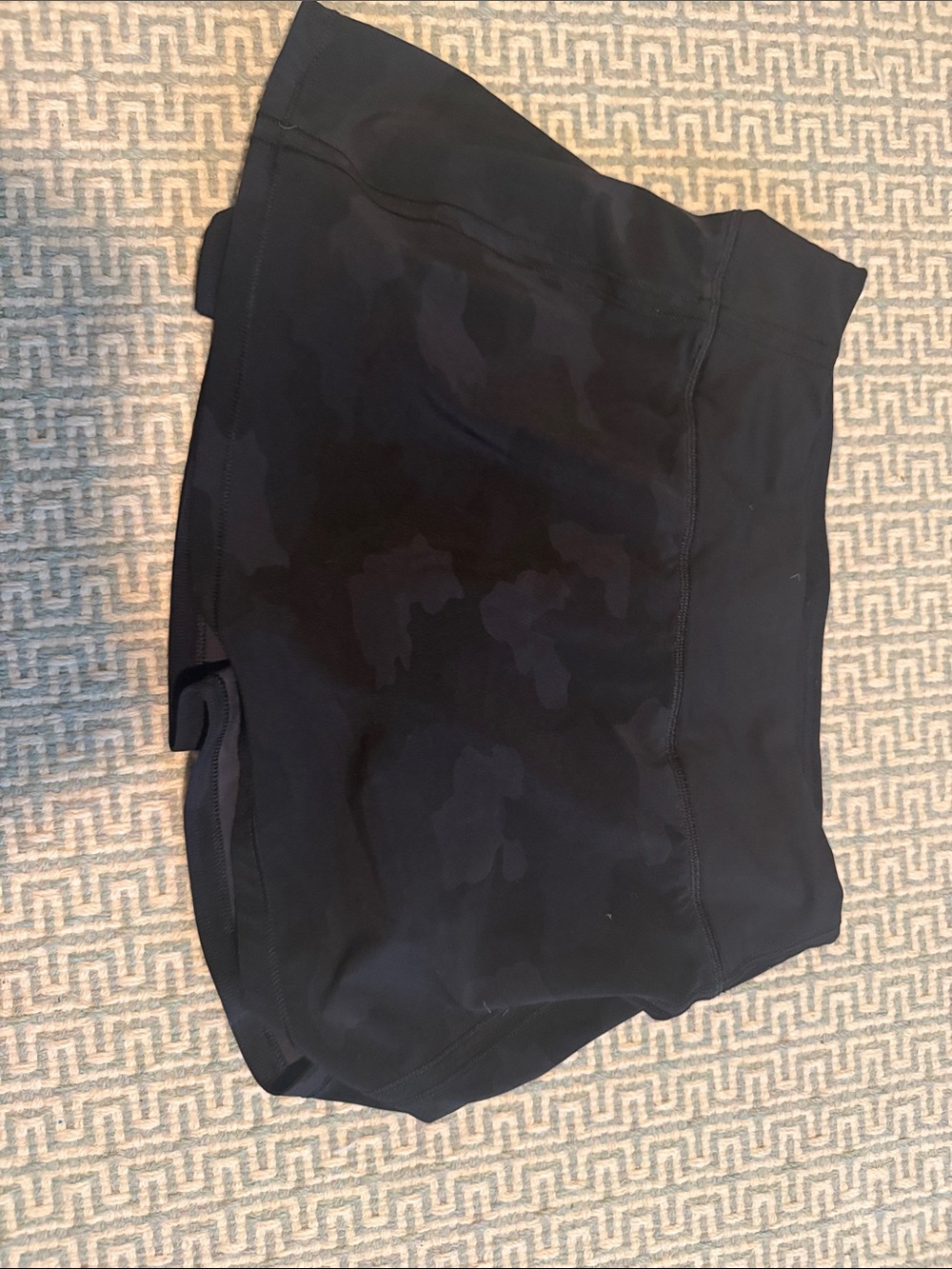 lululemon athletica Black Skirt with Subtle Camouflage Pattern - Picture 2 of 4